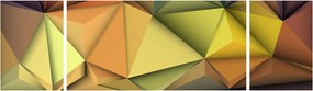 Obraz - Wielokątna abstrakcja 3D (170x50 cm)