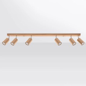 Listwa oświetleniowa ZEKE 6 dębowa SOLLUX  LIGHTING