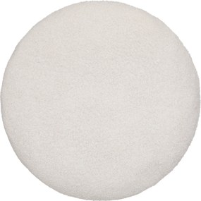 Poduszka dekoracyjna z efektem baranka, Ø 40 cm