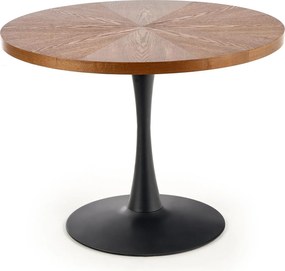 Nierozkładany stół na jednej nodze z okrągłym blatem Carmelo