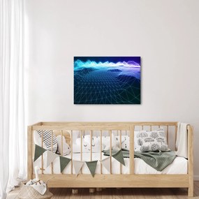 Obraz - Góry w modelu komputerowym (70x50 cm)