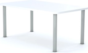 Stół do szkoły Smart prostokątny 120x70 cm, rozmiar 4-6, blat biały / nogi szare
