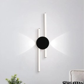 Eglo 902123 - LED kinkiet VENTICELLO LED/20W/230V + LED/0,91W czarny