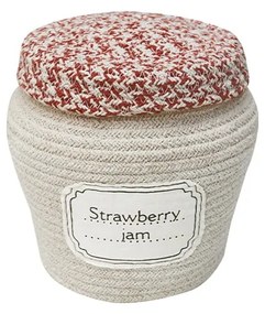 Kremowy tekstylny dziecięcy kosz na zabawki ø 20x23 cm Jam Jar – Lorena Canals