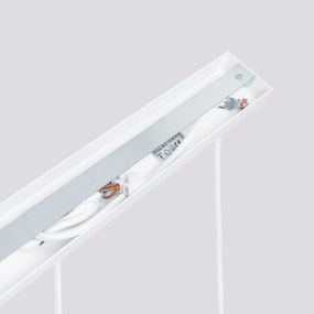 Lampa wisząca KARBON 3L biała ryflowana SOLLUX  LIGHTING