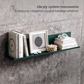 Półka wisząca JOANNE 700 mm, Modern: butelkowa zieleń