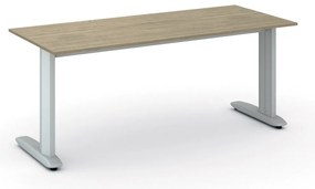 Biurko PRIMO FLEXIBLE, 180x80 cm, dąb naturalny