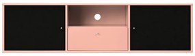 Czarna/różowa szafka pod TV 161x42x45 cm Mistral – Hammel Furniture