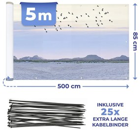 Plastikowa osłona balkonowa 500x85 cm North Sea Coast – Maximex
