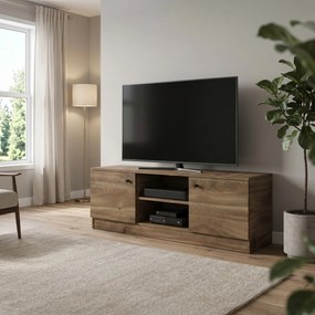 Szafka RTV stojąca NESTOS 120 cm do Salonu pod Telewizor - Brązowy