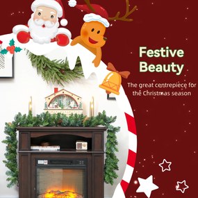 HOMCOM 1,8 m sztuczna girlanda świąteczna dekoracja z 162 końcówkami, 8 szyszkami, zielona | Aosom PL