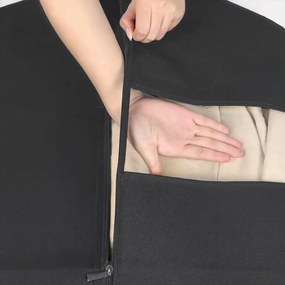 Zestaw pokrowców na ubrania, odzież Baggi 100x60 cm 5 szt. czarne