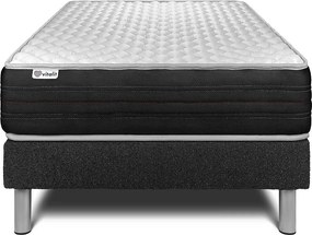 lózka z materacem VITAL MEMO ONE 120 x 200 cm Rama lózka Czarny