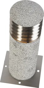 Nowoczesna lampa podłogowa zewnętrzna granitowa 40 cm - Happy