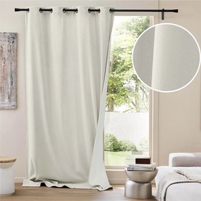 Beżowa zasłona termiczna sztruksowa 140x260 cm Madison – douceur d'intérieur