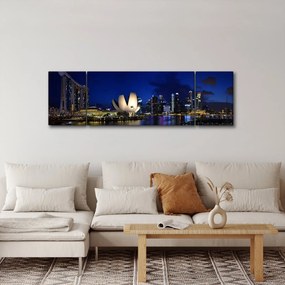 Obraz Singapuru nocą (170x50 cm)