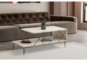 Stolik konferencyjny Loire Travertine and Black