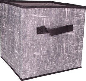 Organizer Tekstylny Granatowy Pudełko kosz 25x25x25 cm do Szafy Garderoby