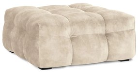 Beżowy aksamitny puf Windsor &amp; Co Sofas Vesta