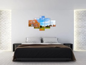 Obraz - Jesienny krajobraz (125x70 cm)