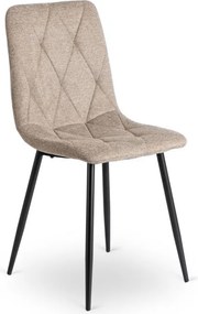 Krzesło Tapicerowane do Salonu ROBIN 2 Beżowe Nowoczesne Loft