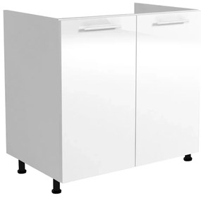 Szafka pod zlew 80 VENTO DK-80/82 biały połysk HALMAR
