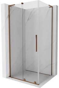 Mexen Velar L kabina prysznicowa rozsuwana 90 x 110 cm, transparent, różowe złoto - 871-090-110-03-60