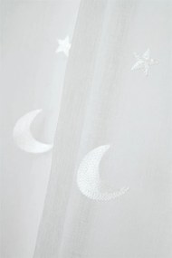 Firana z motywem księżyca 140 x 260 cm
