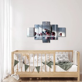 Obraz - 3D przestrzeń z kulami II. (125x70 cm)