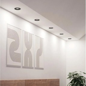 Eglo 902266 -ZESTAW 5x wpuszczane oprawy punktowe LED BARRANCO LED/4,8W/230V czarny