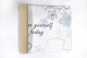 Dywanik łazienkowy Dywanik łazienkowy Kwiaty Minimalistyczny