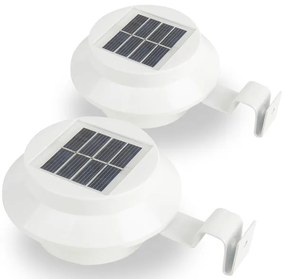 Lampa solarna, 2 szt - biała