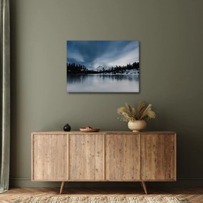 Obraz - Na zamarzniętym jeziorze (70x50 cm)