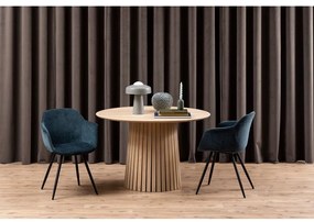 Stół do jadalni z jasnym fornirem dębowym Actona Christo, ø 75 cm