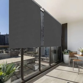 Roleta pionowa zwijana AW-038 - markiza na okno, drzwi balkonowe, tarasowe, antracyt