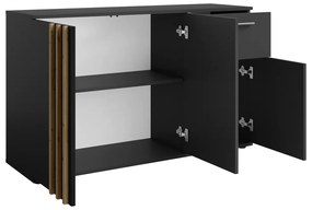 Komoda TOLIS 3D1S, czarna