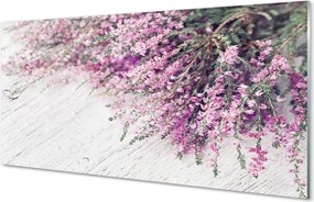 Szkło do Kuchni na Ścianę Bukiet na Rustykalnych Deskach