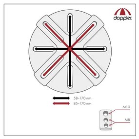 Adapter Vario do parasoli z boczną nogą