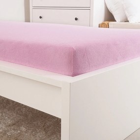 4Home prześcieradło frotte Ideal różowy, 90 x 200 cm, 90 x 200 cm