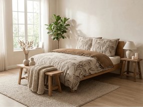 PrzytulneMieszkanie.pl PrzytulneMieszkanie.pl Pościel z mikroflanelu MINARO beżowa Rozmiar pościeli: 70 x 90 cm | 140 x 200 cm