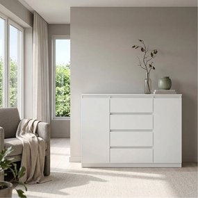Komoda NUDO 120 cm do Salonu Sypialni Biały