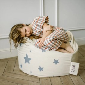 Siedzisko w szare gwiazdki Bini Double Stars Grey