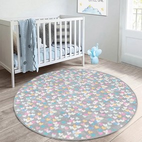 Jasnoszary dywan dziecięcy ø 100 cm Comfort – Mila Home