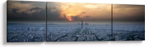 Obraz - Paryż z góry (170x50 cm)