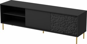 Czarna szafka pod telewizor 180 cm T7-G72