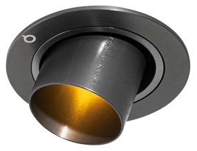 Nowoczesny podtynkowy reflektor GU10 35 mm okrągły, regulowany - Installa Nowoczesny Oswietlenie wewnetrzne