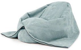 Miętowy sztruksowy dziecięcy worek do siedzenia Cocoon 80 – SLOWDOWN