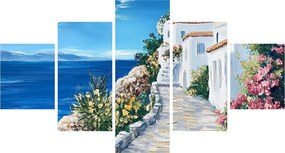 Obraz - Uliczka nad morzem (125x70 cm)