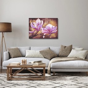 Obraz na szkle - Kwiaty magnolii (70x50 cm)