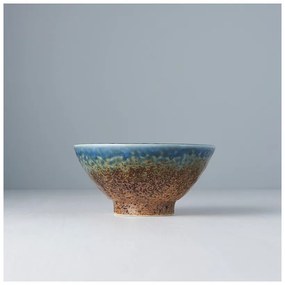 Niebiesko-brązowa ceramiczna miska MIJ Earth &amp; Sky, ø 16 cm